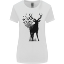 Abstract Butterfly Deer Ecology Environment Womens Wider Cut T-Shirt White