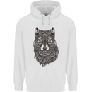Abstract Dog Mandala Art Childrens Kids Hoodie White