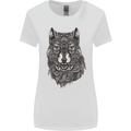 Abstract Dog Mandala Art Womens Wider Cut T-Shirt White