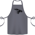 Abstract Motocross Rider Dirt Bike Cotton Apron 100% Organic Steel