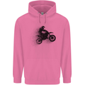 Abstract Motocross Rider Dirt Bike Mens 80% Cotton Hoodie Azelea