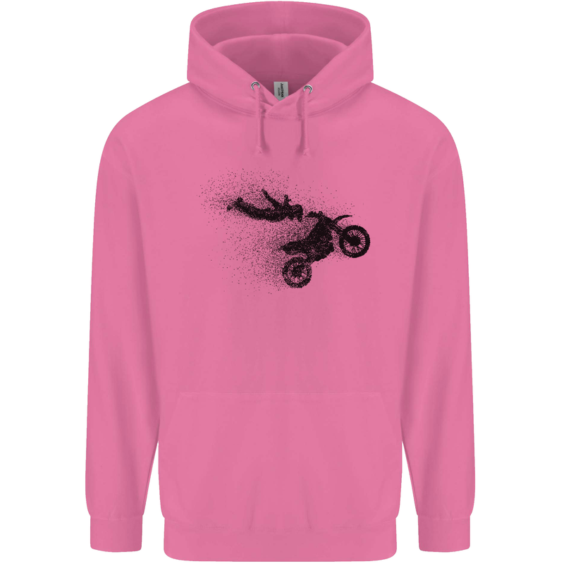 Abstract Motocross Rider Dirt Bike Mens 80% Cotton Hoodie Azelea