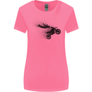 Abstract Motocross Rider Dirt Bike Womens Wider Cut T-Shirt Azalea