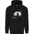 Abstract Panda Bear Ecology Childrens Kids Hoodie Black