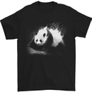 Abstract Panda Bear Ecology Mens T-Shirt Cotton Gildan Black