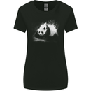 Abstract Panda Bear Ecology Womens Wider Cut T-Shirt Black