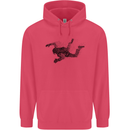 Abstract Parachutist Freefall Skydiving Childrens Kids Hoodie Heliconia