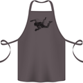 Abstract Parachutist Freefall Skydiving Cotton Apron 100% Organic Dark Grey