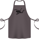 Abstract Parachutist Freefall Skydiving Cotton Apron 100% Organic Dark Grey