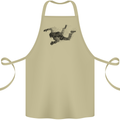Abstract Parachutist Freefall Skydiving Cotton Apron 100% Organic Khaki