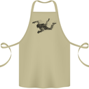 Abstract Parachutist Freefall Skydiving Cotton Apron 100% Organic Khaki