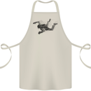 Abstract Parachutist Freefall Skydiving Cotton Apron 100% Organic Natural
