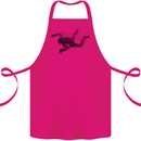 Abstract Parachutist Freefall Skydiving Cotton Apron 100% Organic Pink