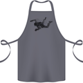 Abstract Parachutist Freefall Skydiving Cotton Apron 100% Organic Steel