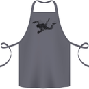 Abstract Parachutist Freefall Skydiving Cotton Apron 100% Organic Steel