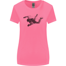 Abstract Parachutist Freefall Skydiving Womens Wider Cut T-Shirt Azalea