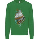 Abstract Scuba Diver Diving Dive Kids Sweatshirt Jumper Irish Green