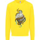 Abstract Scuba Diver Diving Dive Kids Sweatshirt Jumper Yellow