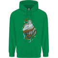 Abstract Scuba Diver Diving Dive Mens 80% Cotton Hoodie Irish Green