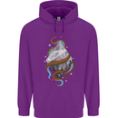 Abstract Scuba Diver Diving Dive Mens 80% Cotton Hoodie Purple