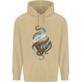 Abstract Scuba Diver Diving Dive Mens 80% Cotton Hoodie Sand