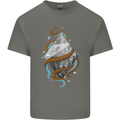Abstract Scuba Diver Diving Dive Mens Cotton T-Shirt Tee Top Charcoal
