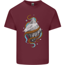 Abstract Scuba Diver Diving Dive Mens Cotton T-Shirt Tee Top Maroon
