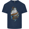Abstract Scuba Diver Diving Dive Mens Cotton T-Shirt Tee Top Navy Blue
