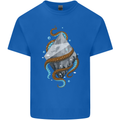 Abstract Scuba Diver Diving Dive Mens Cotton T-Shirt Tee Top Royal Blue