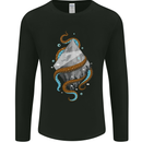 Abstract Scuba Diver Diving Dive Mens Long Sleeve T-Shirt Black