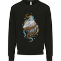 Abstract Scuba Diver Diving Dive Mens Sweatshirt Jumper Black