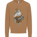 Abstract Scuba Diver Diving Dive Mens Sweatshirt Jumper Caramel Latte