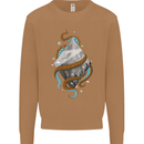 Abstract Scuba Diver Diving Dive Mens Sweatshirt Jumper Caramel Latte