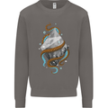 Abstract Scuba Diver Diving Dive Mens Sweatshirt Jumper Charcoal
