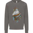 Abstract Scuba Diver Diving Dive Mens Sweatshirt Jumper Charcoal