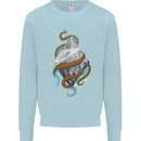 Abstract Scuba Diver Diving Dive Mens Sweatshirt Jumper Light Blue