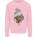 Abstract Scuba Diver Diving Dive Mens Sweatshirt Jumper Light Pink