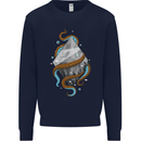 Abstract Scuba Diver Diving Dive Mens Sweatshirt Jumper Navy Blue