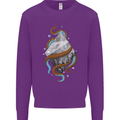 Abstract Scuba Diver Diving Dive Mens Sweatshirt Jumper Purple