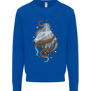 Abstract Scuba Diver Diving Dive Mens Sweatshirt Jumper Royal Blue