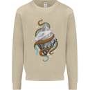 Abstract Scuba Diver Diving Dive Mens Sweatshirt Jumper Sand
