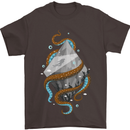 Abstract Scuba Diver Diving Dive Mens T-Shirt Cotton Gildan Dark Chocolate