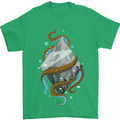 Abstract Scuba Diver Diving Dive Mens T-Shirt Cotton Gildan Irish Green