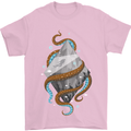 Abstract Scuba Diver Diving Dive Mens T-Shirt Cotton Gildan Light Pink