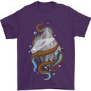Abstract Scuba Diver Diving Dive Mens T-Shirt Cotton Gildan Purple