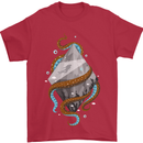 Abstract Scuba Diver Diving Dive Mens T-Shirt Cotton Gildan Red