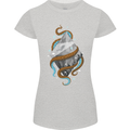 Abstract Scuba Diver Diving Dive Womens Petite Cut T-Shirt Sports Grey