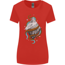 Abstract Scuba Diver Diving Dive Womens Wider Cut T-Shirt Red