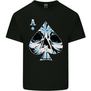 Ace of Spades Skull Kids T-Shirt Childrens Black