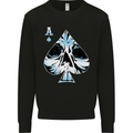 Ace of Spades Skull Mens Sweatshirt Jumper Black